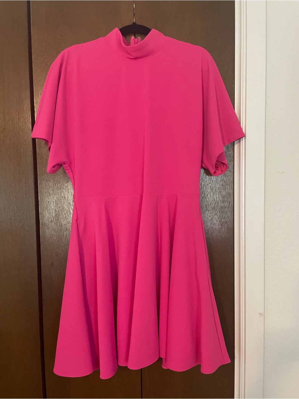 Alexia Admor Hot Pink Mini Fit-and-Flare Dress